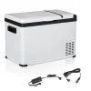 Glacière-congélateur portable à compression 30L max. -22°C prise alume-cigare + adaptateur inclus blanc noir