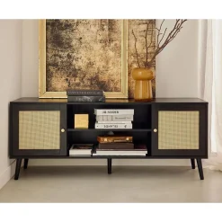 Goto - meuble tv - noir - 140 cm