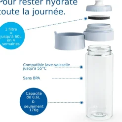 Gourde filtrante filtrante Vital vert clair