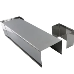 Gouttière à bûche en inox 31 cm