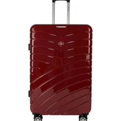 Grande Valise rigide 75 cm 8 roues WAVY POP - rouge