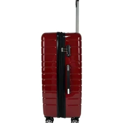 Grande Valise rigide 75 cm 8 roues WAVY POP - rouge