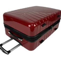 Grande Valise rigide 75 cm 8 roues WAVY POP - rouge