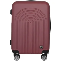 Grande Valise rigide 74cm 8 roues BOHO - rose