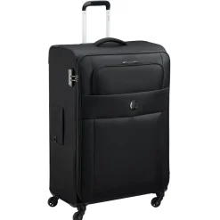 Grande Valise souple 78cm 4 roues CUZCO - noir