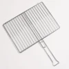 Grille de barbecue double 40x29 cm - manche bambou