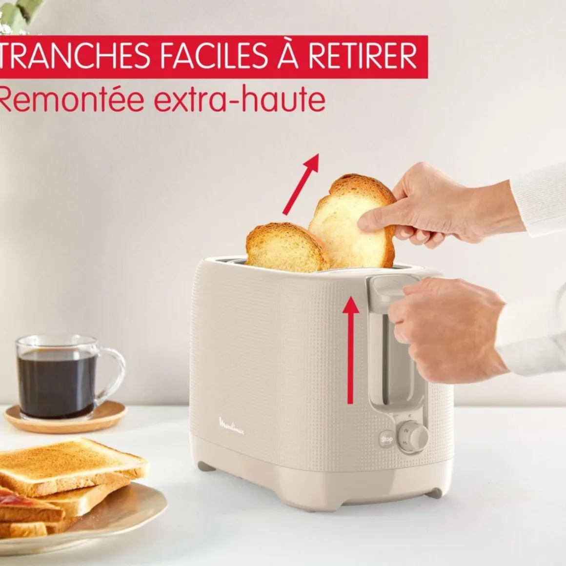 Grille-pain LT2M0B10 morning 2 fentes gris