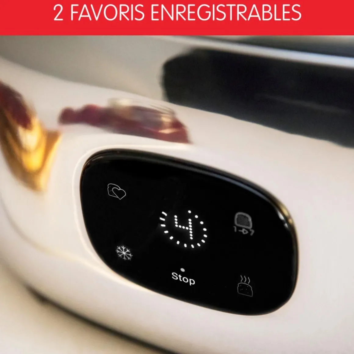 Grille-pains 2 fentes 1050w inox - LT883D10