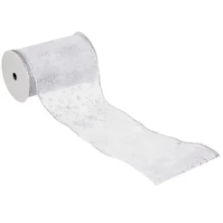 Guirlande de Noël Souffle Polaire 12x500cm Blanc