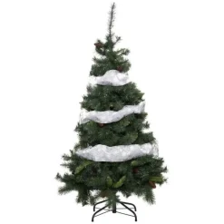 Guirlande de Noël Souffle Polaire 12x500cm Blanc