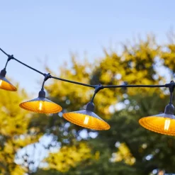 Guirlande lumineuse VINTY LIGHT CONNECTABLE Noir Acier 10M