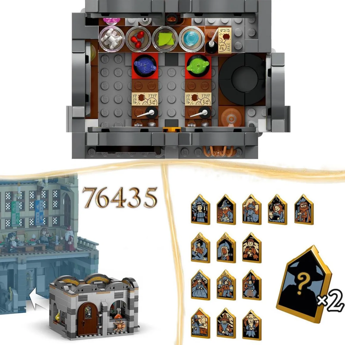 Harry Potter 76431 - Le château de Poudlard : le Cours de Potions - Salle de Classe à Construire - Jouet de Sorcier pour Enfants - Cadeau Magique Pour les Enfants dès 8 Ans