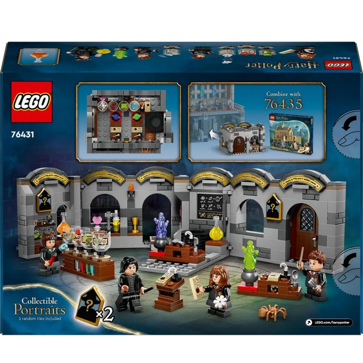 Harry Potter 76431 - Le château de Poudlard : le Cours de Potions - Salle de Classe à Construire - Jouet de Sorcier pour Enfants - Cadeau Magique Pour les Enfants dès 8 Ans