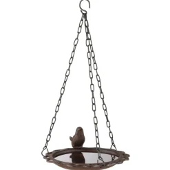 HI Baignoire suspendue pour oiseaux 20,5 cm Marron