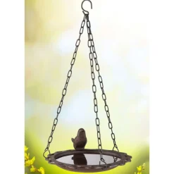 HI Baignoire suspendue pour oiseaux 20,5 cm Marron