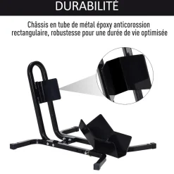 HOMCOM Rail de support universel pour moto - support béquille moto - bloque roue 17 à 21 pouces métal époxy noir