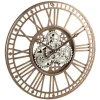 Horloge Murale Design Chiffres Romains 60cm Or