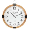 Horloge Murale Silencieuse Gousset 38cm Naturel