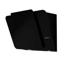 Hotte décorative inclinée 80cm 736m3/h noir - ghw880bk