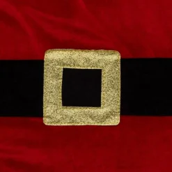 Hotte de Noël Veste Santa 70cm Rouge & Noir