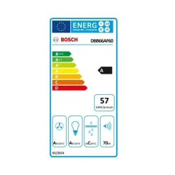 Hotte visière 60cm 620m3/h noir - DBB66AF60