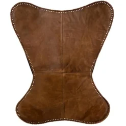 Housse de Chaise en Cuir Dario 92cm Cognac