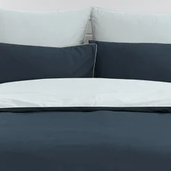 Housse de couette bicolore en percale coton DOZMARY