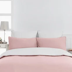 Housse de couette bicolore en percale coton DOZMARY