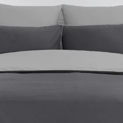 Housse de couette bicolore en percale coton DOZMARY