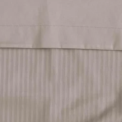 Housse de couette rayée réversible satin de coton VERSAILLES