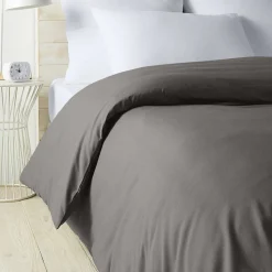 Housse de couette unie en percale de coton 70 fils - collection permanente