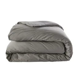 Housse de couette unie en percale de coton 70 fils - collection permanente