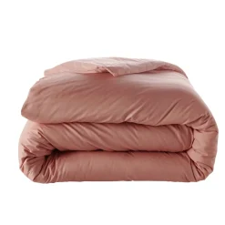 Housse de couette unie en percale de coton 70 fils - collection permanente