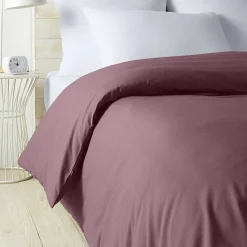 Housse de couette unie en percale de coton 70 fils - collection permanente