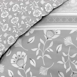 Housse de couette 240x220 + 2 taies FLAVIE 100% coton 57 fils