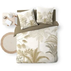 Housse de couette 240x220 + 2 taies COCOTY 100% coton