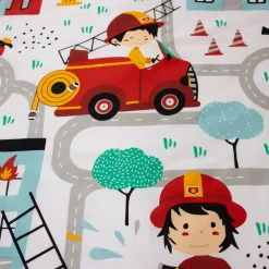 Housse de couette 140x200 + 1 taie Fuego coton adouci 57 fils