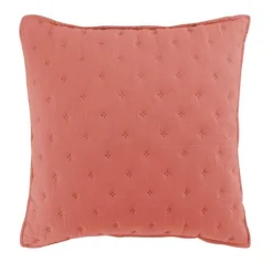 Housse de Coussin Mellow 40x40cm Terracotta & Blanc