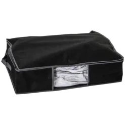 Housse de Rangement Sous Vide Liseret 60cm Noir
