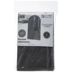 Housse de Vêtements Dressing 135cm Gris Foncé