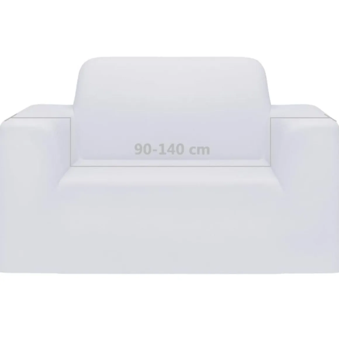 Housse extensible de canape Blanc Jersey de polyester