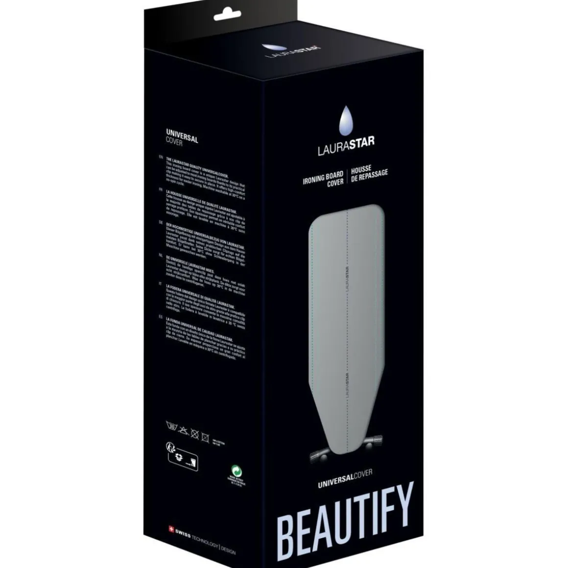 Housse table à repasser Gris 131 x 55 cm