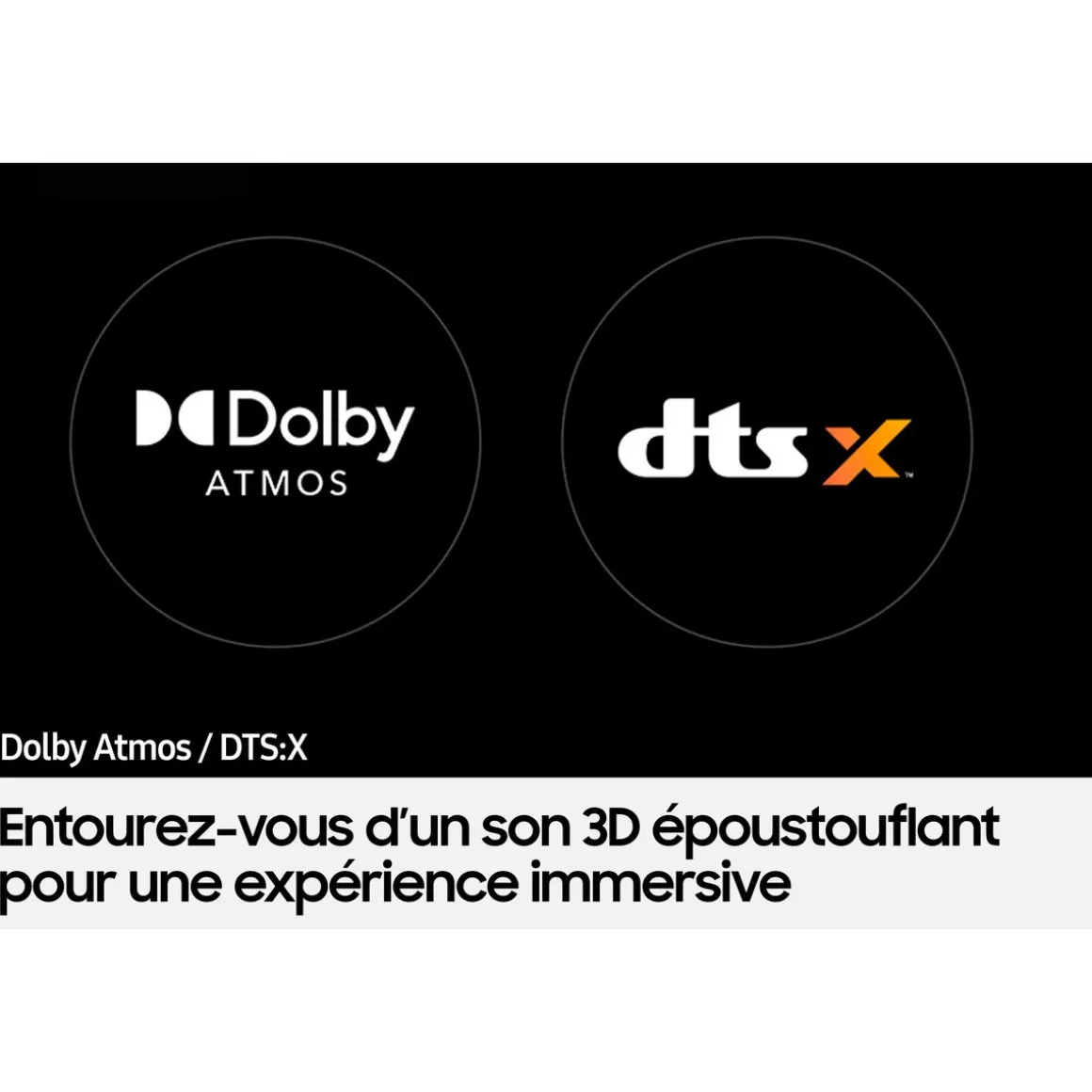 HW-Q600C Barre de son Dolby Atmos 3.1.2 avec caisson de basses sans fil