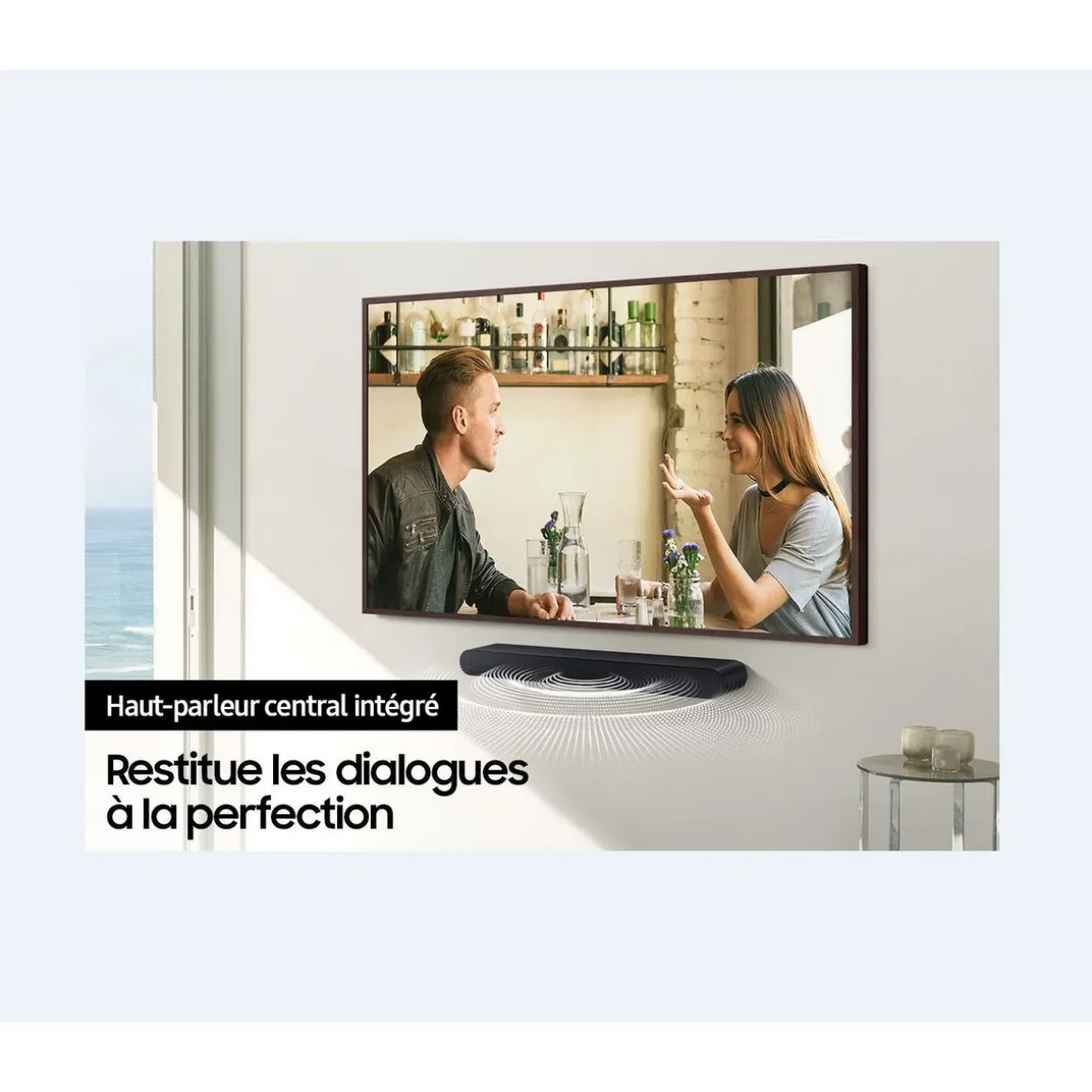 HW-S60B Barre de son 5.0 Caisson de basse intégré