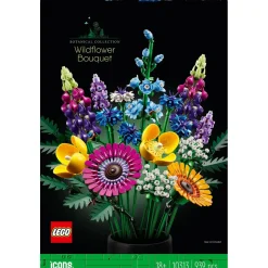 Icons 10313 Bouquet de fleurs sauvages, Plantes Artificielles avec Coquelicots et Lavande, Activité Manuelle pour Adultes, Cadeau, Botanical Collection