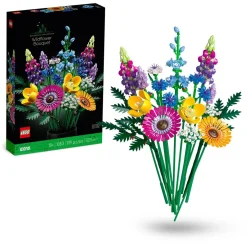 Icons 10313 Bouquet de fleurs sauvages, Plantes Artificielles avec Coquelicots et Lavande, Activité Manuelle pour Adultes, Cadeau, Botanical Collection