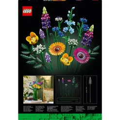 Icons 10313 Bouquet de fleurs sauvages, Plantes Artificielles avec Coquelicots et Lavande, Activité Manuelle pour Adultes, Cadeau, Botanical Collection