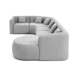 Ikare - canapé modulable d'angle droit - 6 places - en tissu