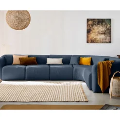 Ikare - canapé modulable d'angle droit - 6 places - en tissu