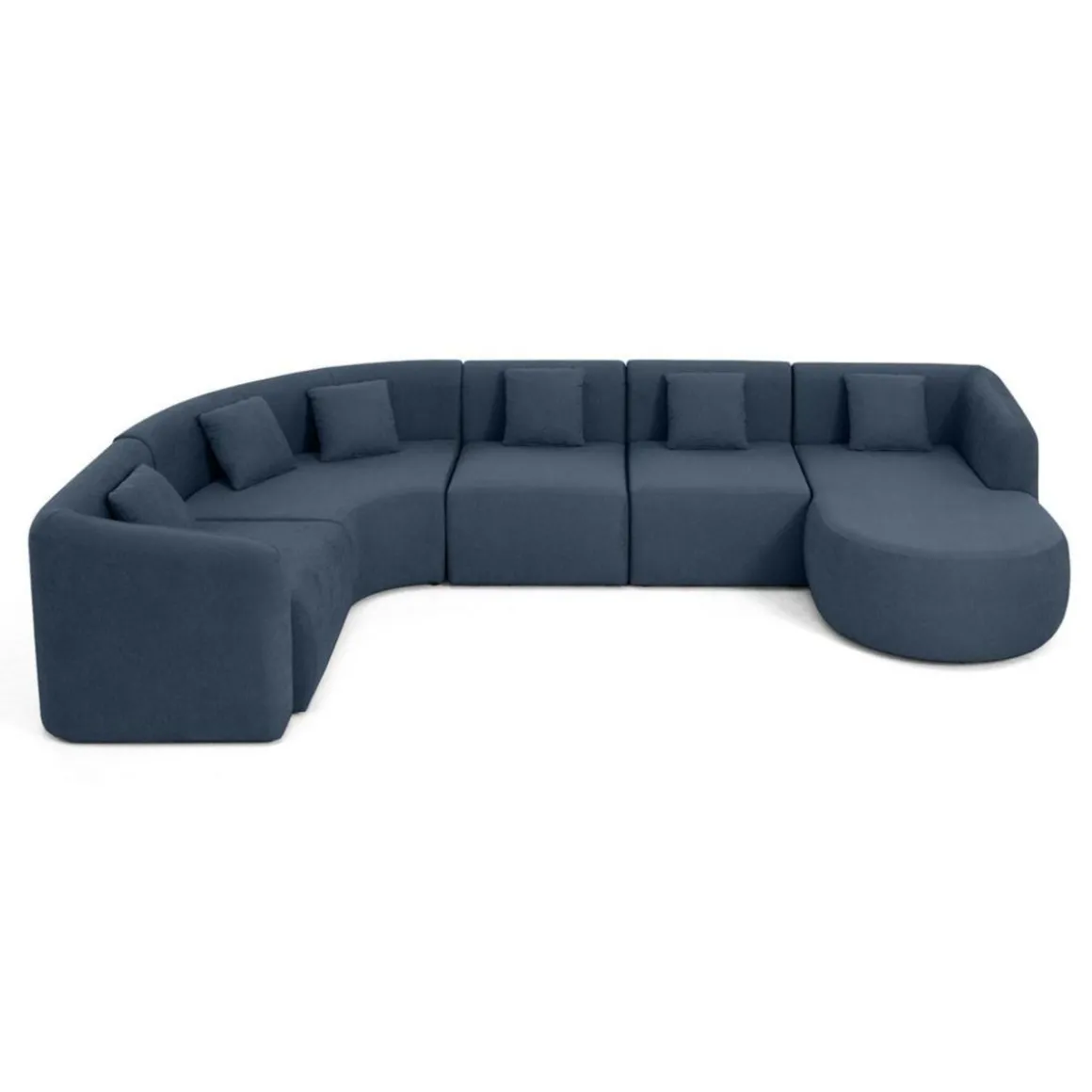 Ikare - canapé modulable d'angle droit - 6 places - en tissu